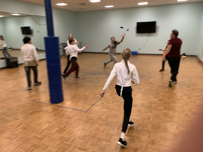 Fencers playing Wall to Wall